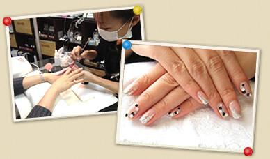 ネイル素材・施術例